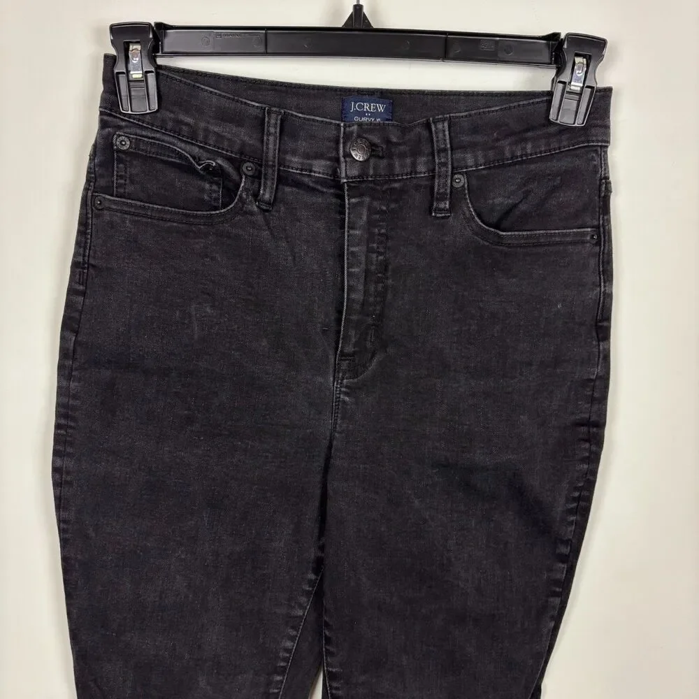 J. Crew Curvy 10 High Rise Skinny Black Jeans Women’s 29 - Picture 4 of 10